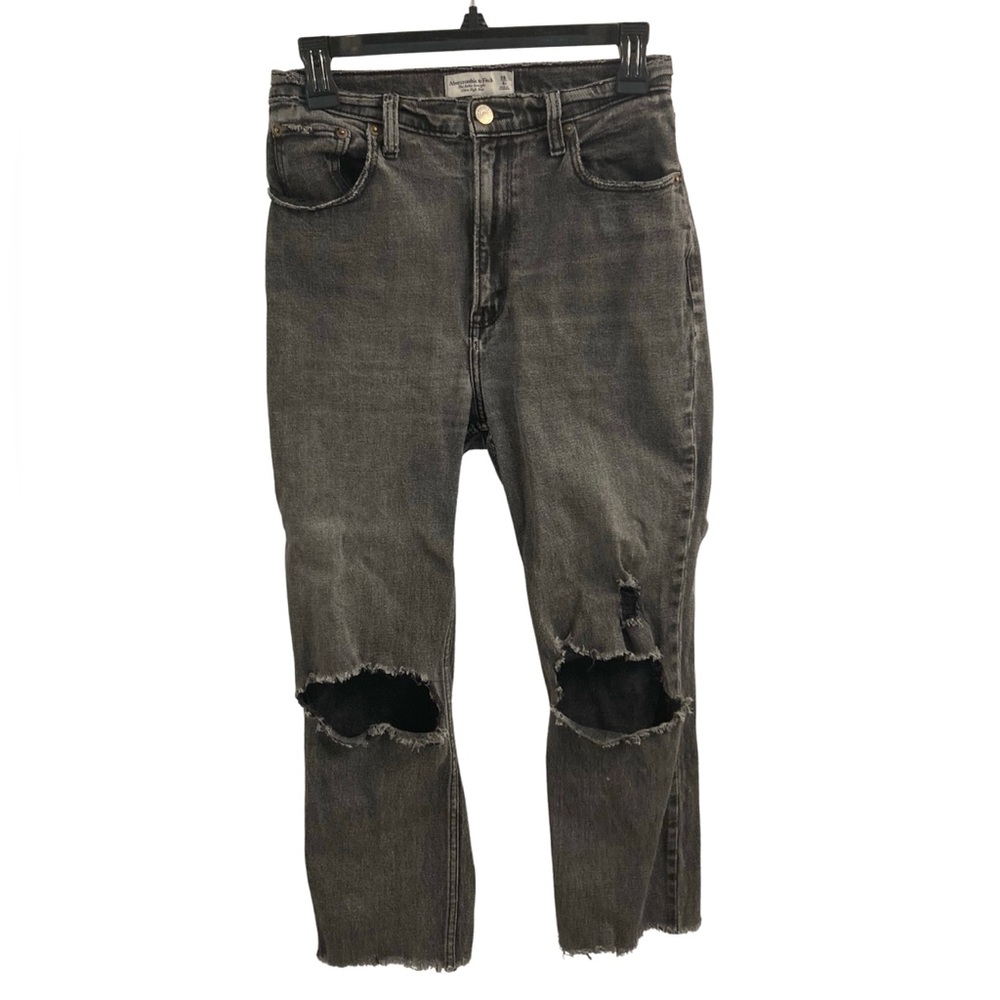 A&F Curve Love The Ankle Straight Ultra High Rise Jeans Size 28 6R